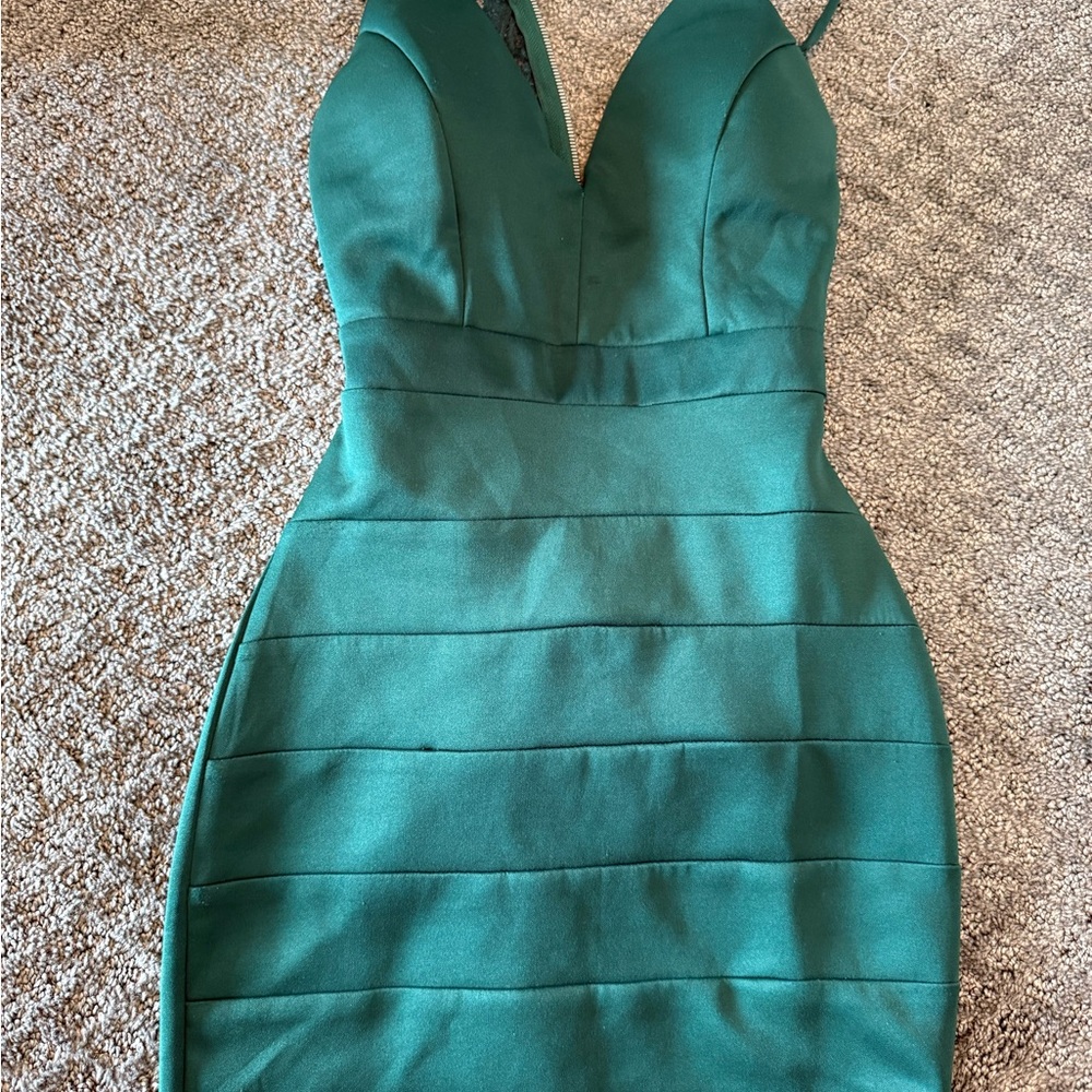 Emerald Sundae Green Bodycon Mini Dress